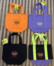 NWT Trader Joe  s Mini Tote Bags Halloween Set Of 4 FAST SHIPPING 