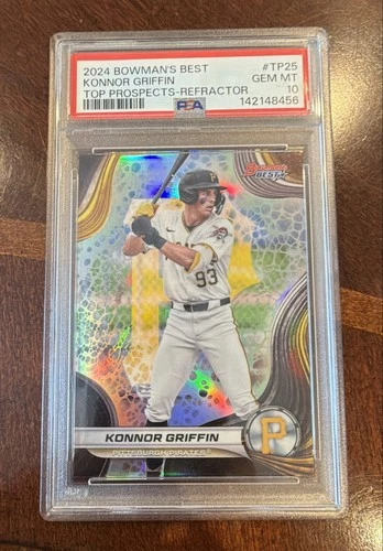 2024 Bowman's Best - Top Prospects Konnor Griffin #TP-25 Refractor (RC) PSA 10