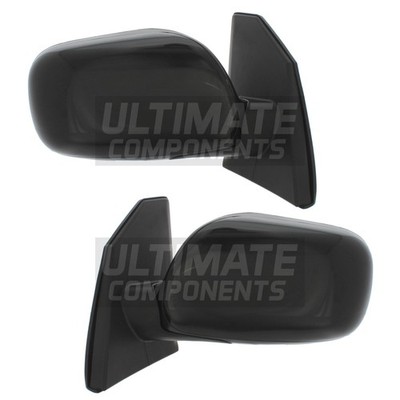 Fits Toyota Corolla 2002-2004 Electric Wing Door Mirrors With Black Covers Pair
