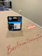 Genuine OEM HP 65 Black Ink Cartridge Expired Merch 2022