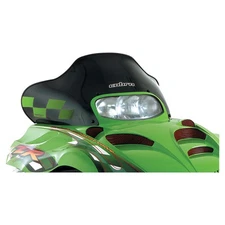 Powermadd Cobra Windshield-13.75in.-Black/Green Checks for 2000 Arctic Cat ZR