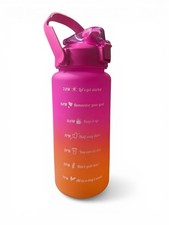 42oz Water Tumbler With Sip Lid And Handle Pink/Orange NEW