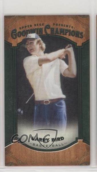 2014 Upper Deck Goodwin Champions Mini Green Blank Back Larry Bird #2 HOF 0f3