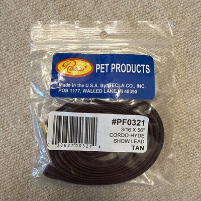 NEW Resco Show Lead, 3/16'' X 56'' Tan Cordo-Hyde #PF0321