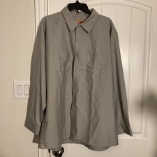 Red Kap Men's Industrial Long Sleeve Work Shirt size XXL