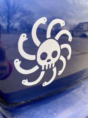 Kuja Pirate REFLECTIVE / Holographic Glitter / Oil slick Vinyl Decal Sticker