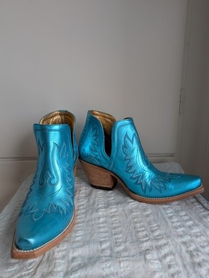 ARIAT DIXON ELECTRIC BLUE METALLIC BOOTS US9B,EU40,UK6.5M