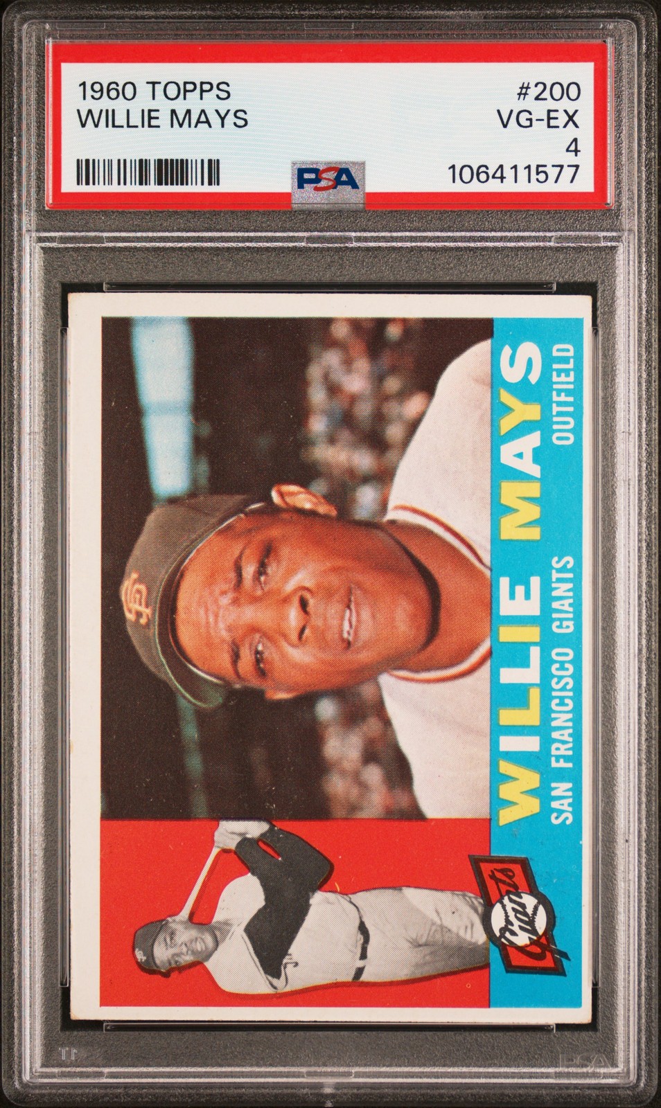 1960 TOPPS #200 WILLIE MAYS PSA 4