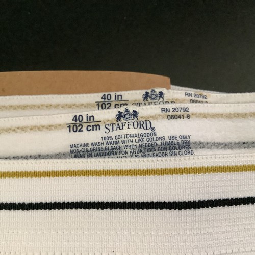 2-pk New Stafford Mens Full Cut Briefs Sz L 40 Cotton Vtg Comfort, Mis-Packaged - Picture 7 of 20