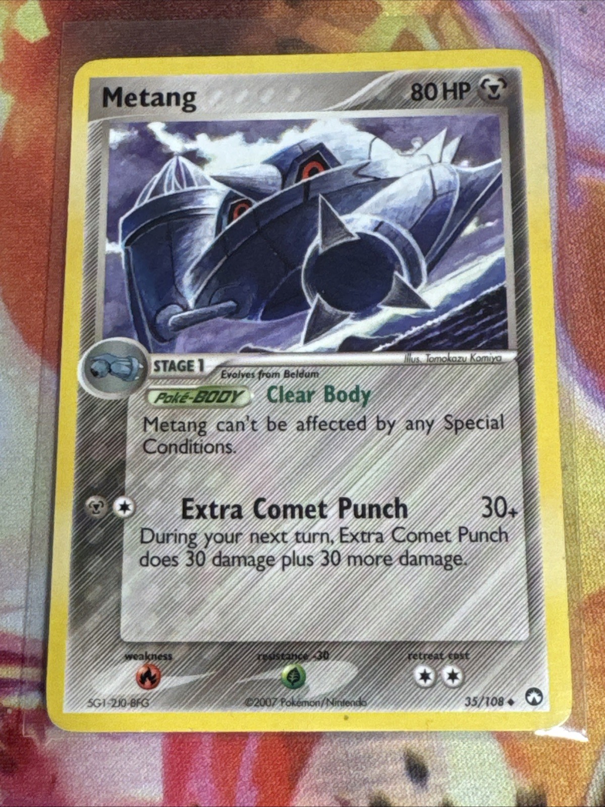 Metang 35/108 EX Power Keepers English Pokemon Card Played