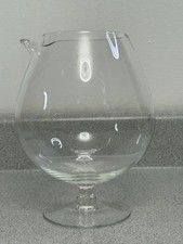 Large Clear Glass Brandy Snifter With Pour Spout