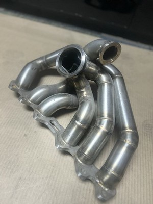 Custom 2JZ-GTE VBand Turbo Manifold Stainless TIG Welded JZA80 Supra Aristo V300