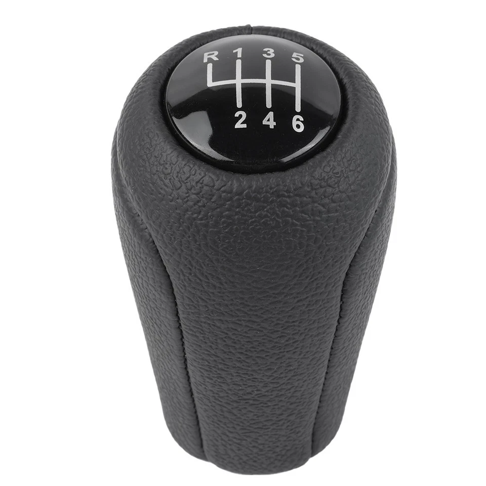 For MAZDA MX5 III 2005 2014 Car Gear Shift Knob Black PU Leather + ABS Plastic - Imagen 2 de 4