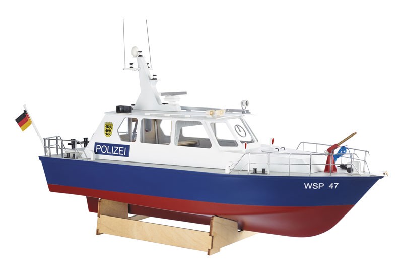 Krick Radio Control Police Motor Launch 1:20 Scale Model Boat Kit