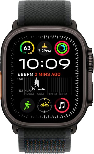 Apple Watch Ultra 2 (GPS + LTE) 49MM Black Titanium Case Black Trail Loop