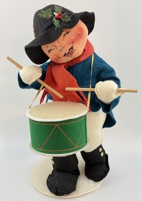 Annalee Mobilitee Dolls Drummer Boy 18'' Large Christmas Carolers Felt Doll Tall