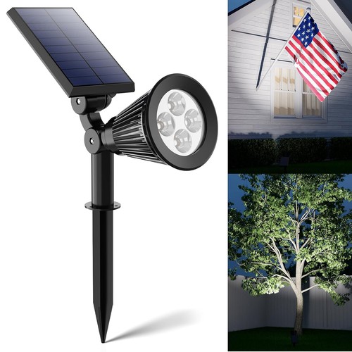 Solar Power LED Landscape Light Outdoor Garden Yard Pathway Lawn Stake Spotlight - Picture 18 of 110