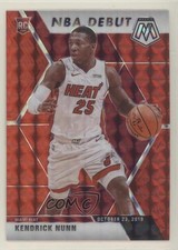 2019-20 Panini Mosaic NBA Debut Red Prizm Kendrick Nunn #268 xw1