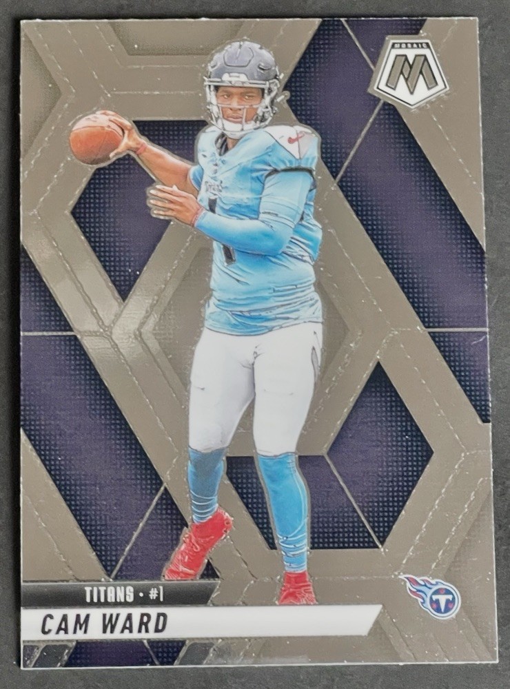 2025 Panini Mosaic Cam Ward Rookie RC #382 Titans