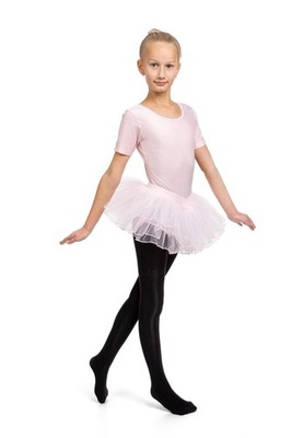 Mädchen Ballettstrumpfhose uni 40 DEN - weich, dehnbar & strapazierfähig schwarz 14...
