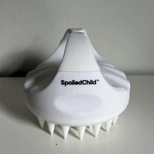 Spoiled Child Scalp Massager Hair Growth White Shampoo Brush Rubber Massager