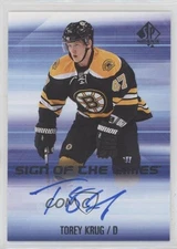 2015-16 SP Authentic Sign of the Times Torey Krug #SOTT-TK Auto