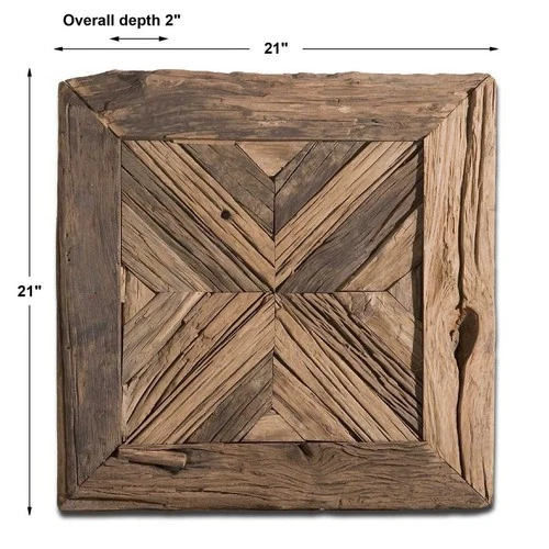 RENNICK RECLAIMED AGED RUSTIC WOOD WALL PANEL SHUTTER WALL ART UTTERMOST 04014 - Picture 5 of 5
