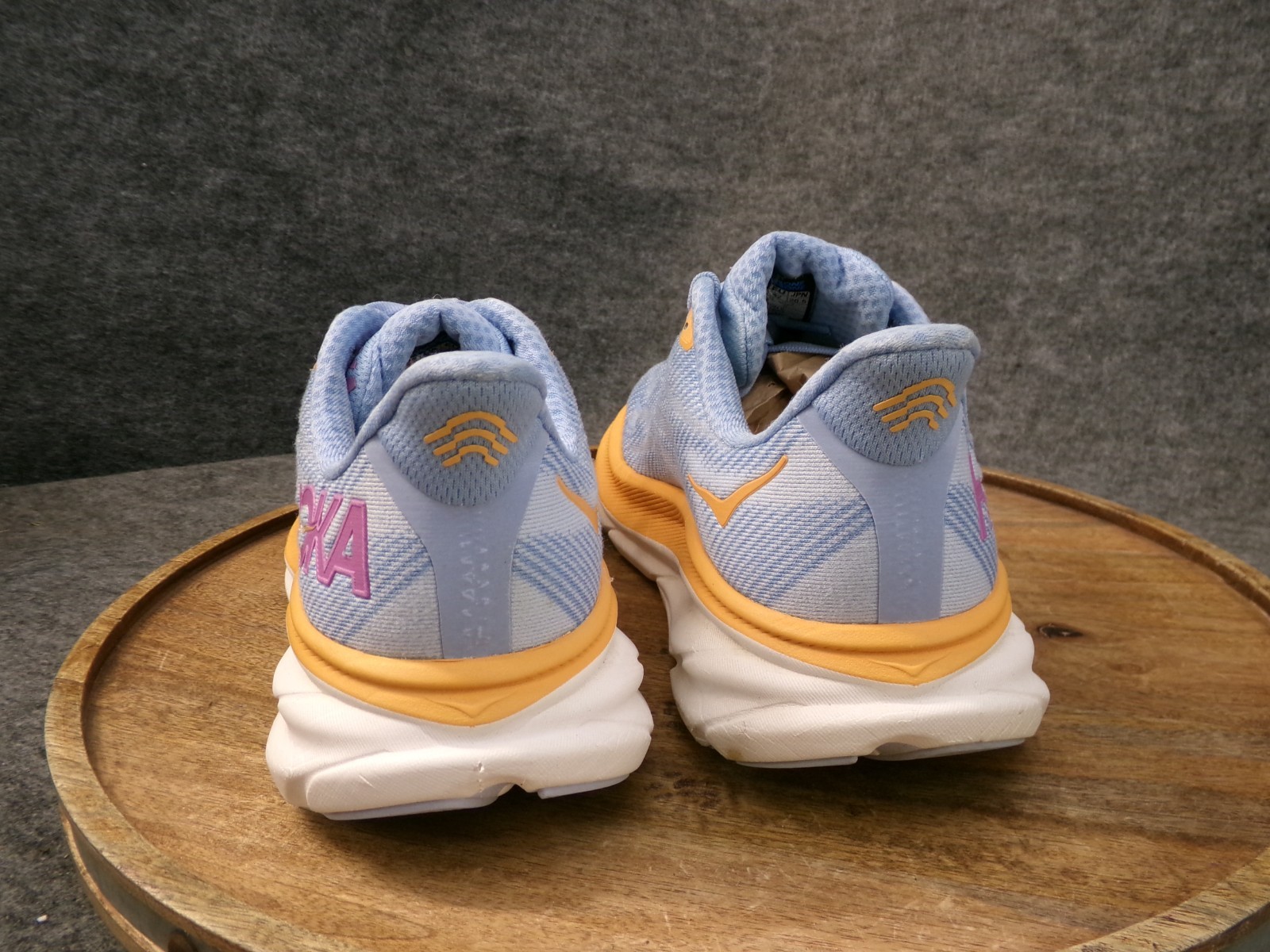 Hoka One One Clifton 9 Womens Size 9.5 B 1127896 ABIW Blue Running Shoe Sneaker thumbnail 5