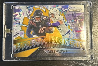 2025 Panini Prizm Caleb Williams Prizm Break True Gold /10 Iceman No.3 Bears