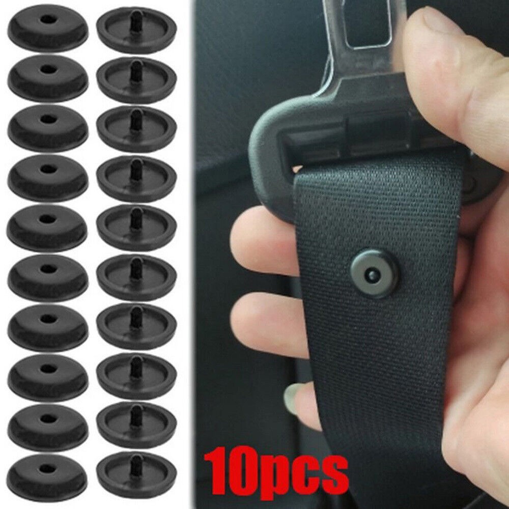 10x Vehicle Car Seat Belt Clip Stopper Buckle Button Fastener Safety Accessories