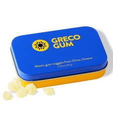 Greco Gum Mastic Gum Nuggets Large Pieces Hard Chewing Gum for Jawline Tra...