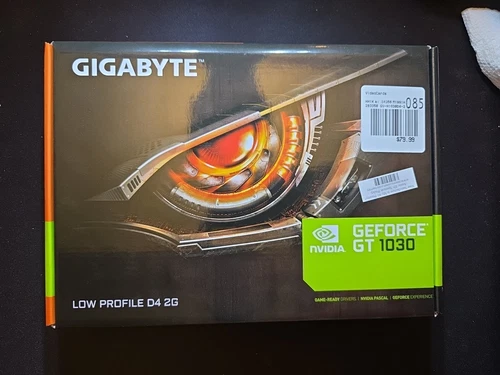 Tarjeta de gráficos para computadora Gigabyte GV-N1030D4-2GL GeForce GT 1030 bajo perfil D4 2G