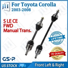 OE Front Pair CV Axle Shaft Set For 2003-2008 Toyota Corolla FWD Manual Trans