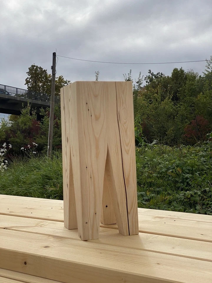 Backenzahn Hocker Altholz Fichte Beistelltisch Backenzahnhocker Holz Zahn - Bild 2 von 3