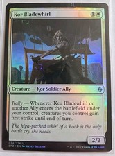 2015 Wizard Magic The Gathering Battle for Zendikar Kor Bladewhirl 34 Foil Card