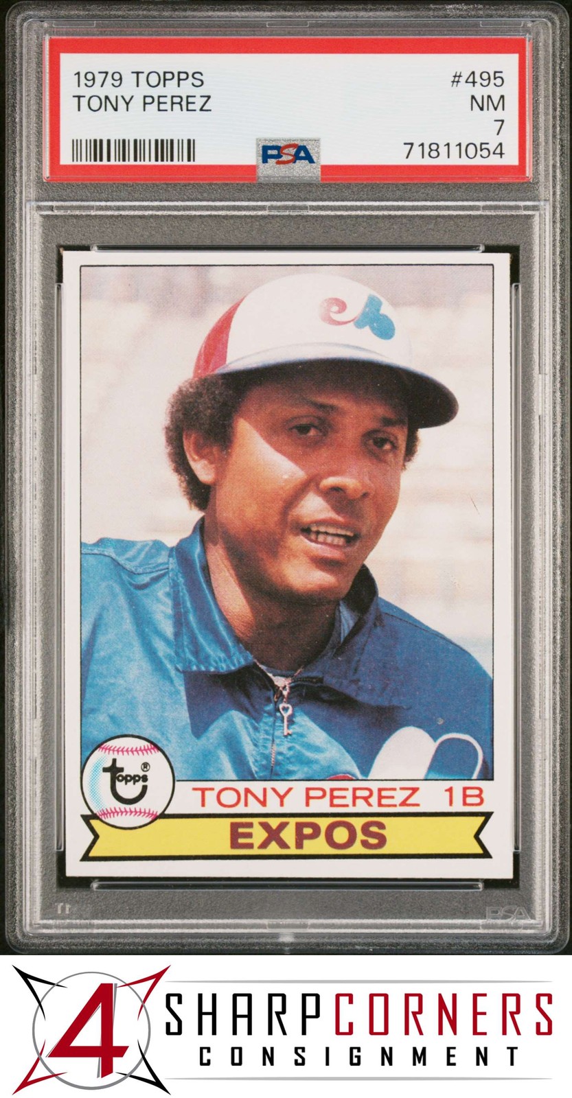 1979 TOPPS #495 TONY PEREZ EXPOS HOF PSA 7