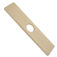 Faucet Hole Cover: Stainless Steel Rectangle Deck Plate Escutcheon 10 Inch for