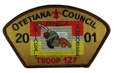 2001 Jamboree Otetiana Council NY Troop 127 JSP BRN Bdr (VT1863)