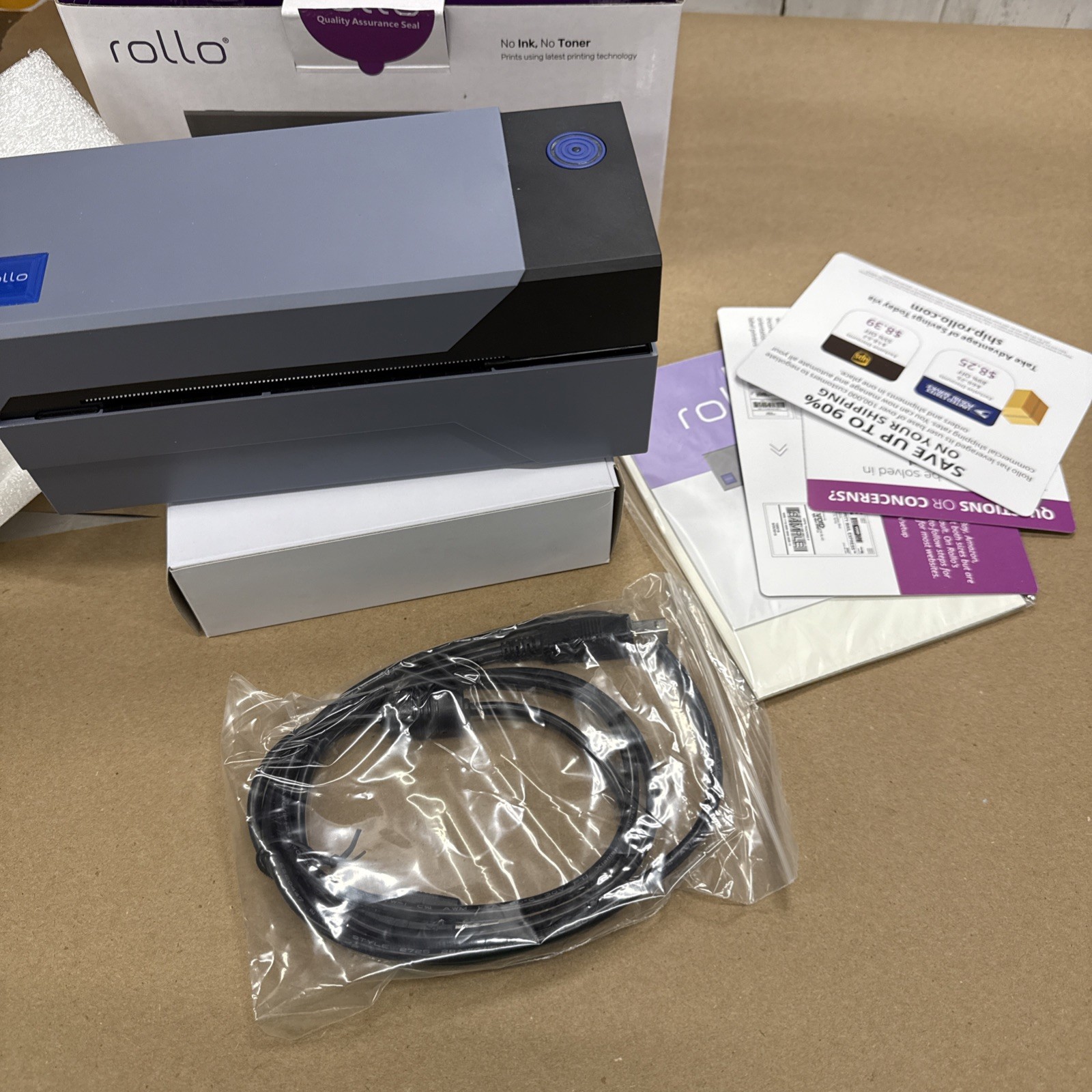 Rollo Thermal Shipping Label Printer X1038 USB New Open Box 