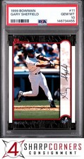 1999 BOWMAN #11 GARY SHEFFIELD DODGERS POP 2 PSA 10