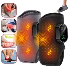 Electric Foot Ankle Massager Relieve Ankle Pain 6 Heat Levels, 3 Vibration Modes