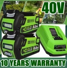 40V For Greenworks G-MAX Lithium Battery 29472 29462 29252 20202 40 Volt Charger