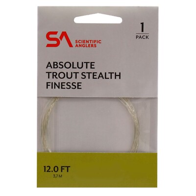 Scientific Anglers Absolute Trout Stealth Finesse 12 FT Leader - All ...