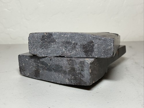 Chinese Antique Soapstone Book Ends 5x4 Inch Hand Carved - Picture 5 of 10