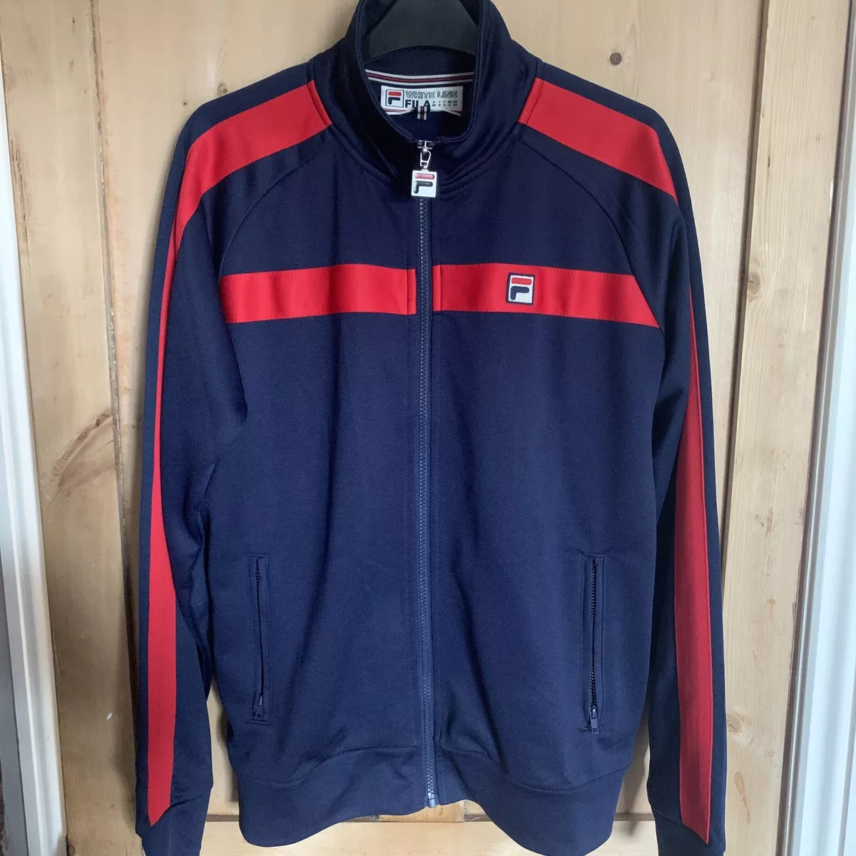 Fila White Line Track Top XS