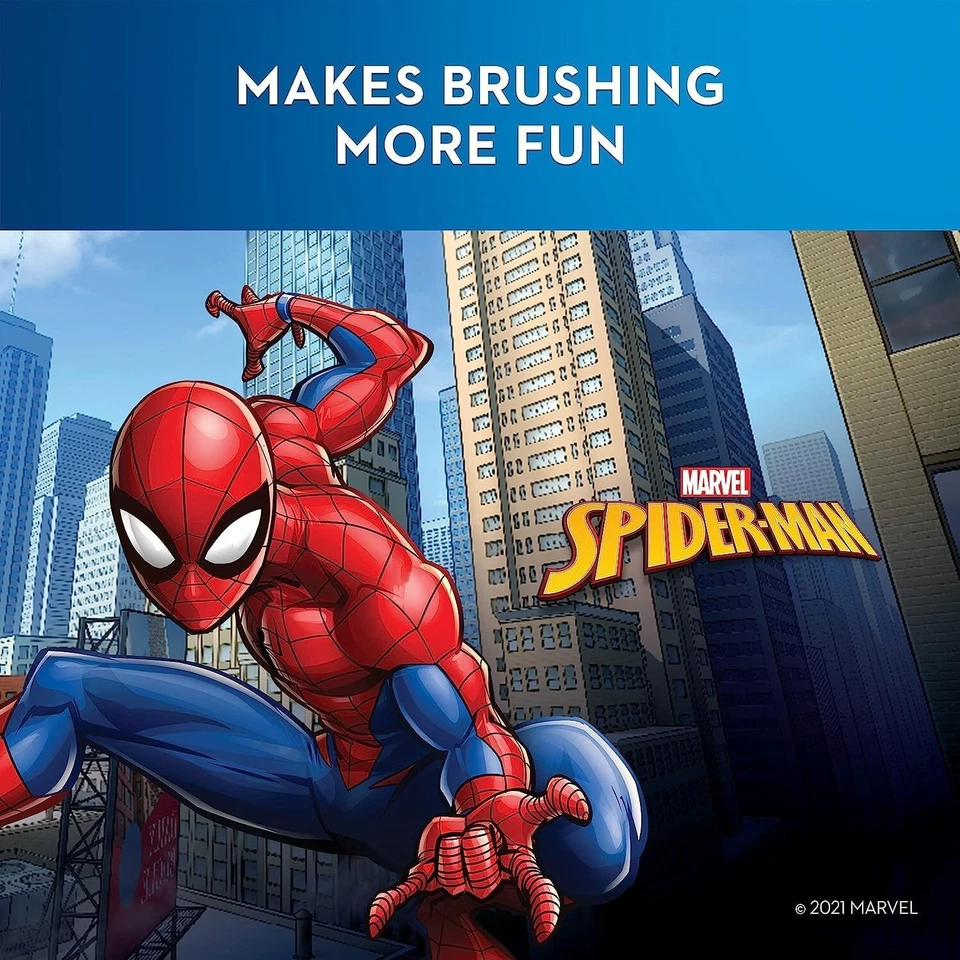 Oral-B Kids Electric Toothbrush Featuring Marvel's Spiderman, for Kids 3+ - Image 2 of 4