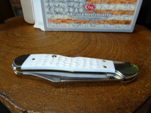 CASE XX COPPERLOCK 3.625" CLOSED 1-BLADE TRU-SHARP S.S. WHITE DELRIN HANDLE - Picture 4 of 12