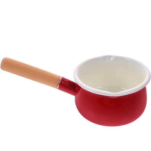 Kleiner Milchtopf Kind Milchpfanne Aus Emaille Emailpfanne Mit Griff - Bild 11 von 12