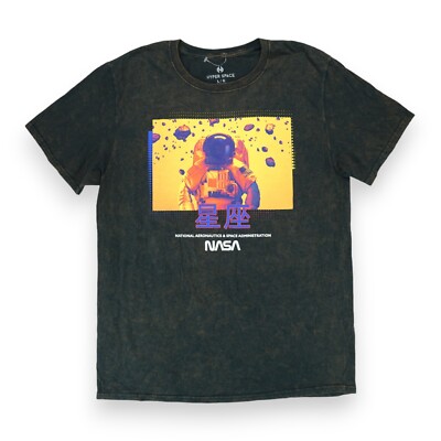 NWOT NASA Men's HyperSpace Astronaut Japanese T-Shirt Size Large