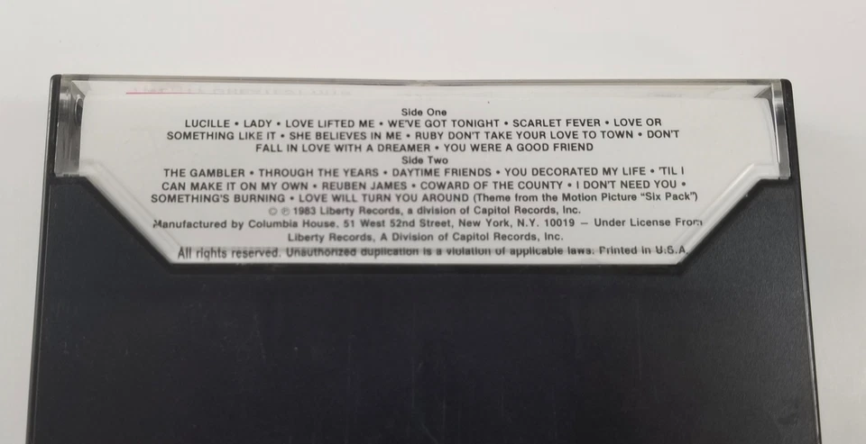 Kenny Rogers 3 Cassette Tape Lot, Greatest Hits, Back Home Again, 10 Years, GR8 Foto 3 de 4